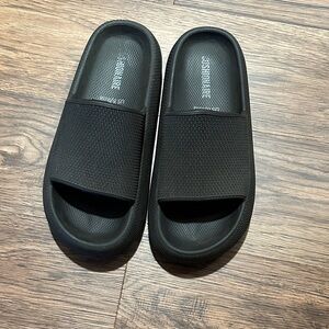 Classic Black Slide Sandals